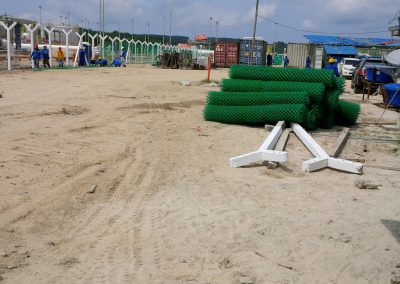 Fenching works at BCS Site
